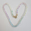 Rainbow Knotted Crystal Necklace