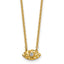 Hammered Gold Evil Eye Necklace