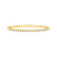 A diamond flex bangle that is easy to take on and off, with seamless clasp. The diamonds are only on one side. 