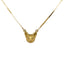 Product showing a solid gold cat pendant attached to a box chain. The cat face is 3D and has diamond eyes. 