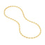 A 6.7mm gold mariner necklace chain, the perfect size, in yellow gold with small oval links. Lobster clasp closure.