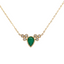 Emerald Cluster Necklace