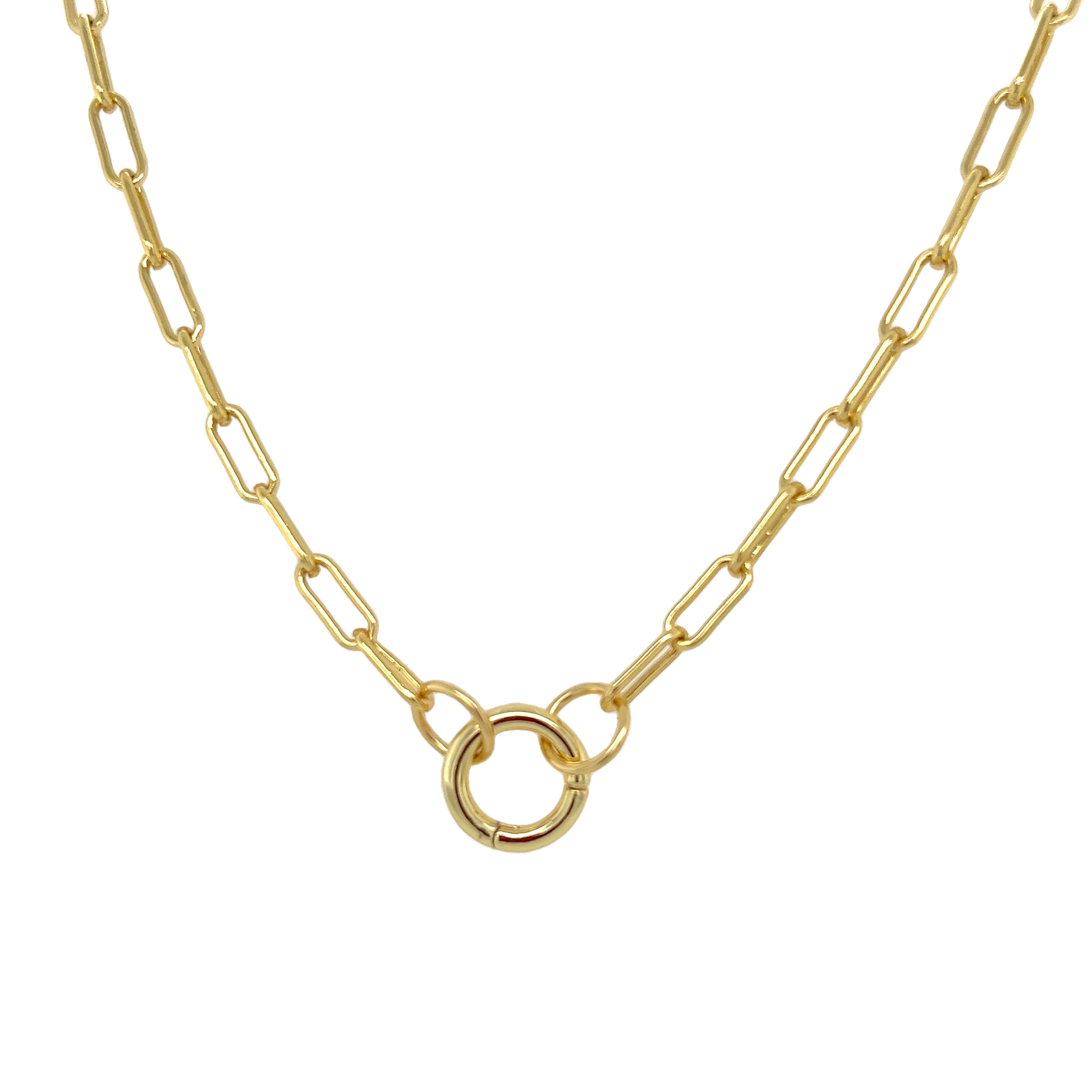 Gold Filled Paperclip Chain with Open End Loops