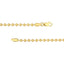 A 3mm gold ball chain, the perfect size, in yellow gold with beaded or ball links.