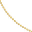 A 3mm gold ball chain, the perfect size, in yellow gold with beaded or ball links.