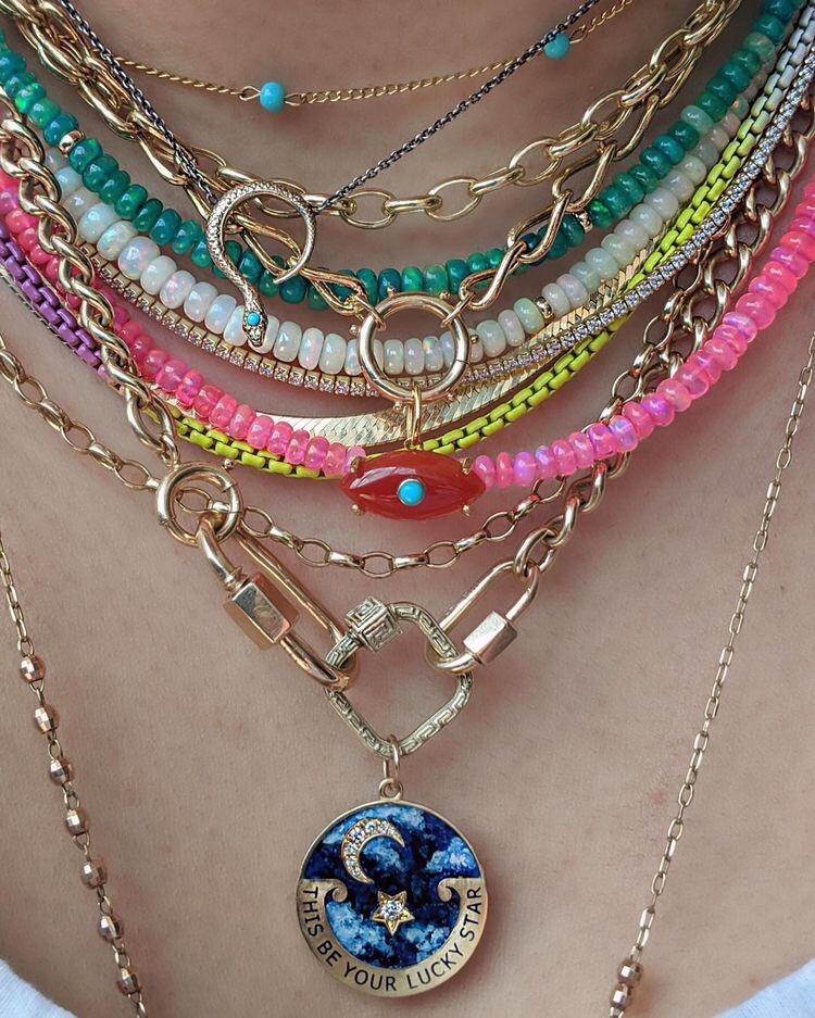 Ethiopian Pink Opal Necklace – KatMojo Jewelry