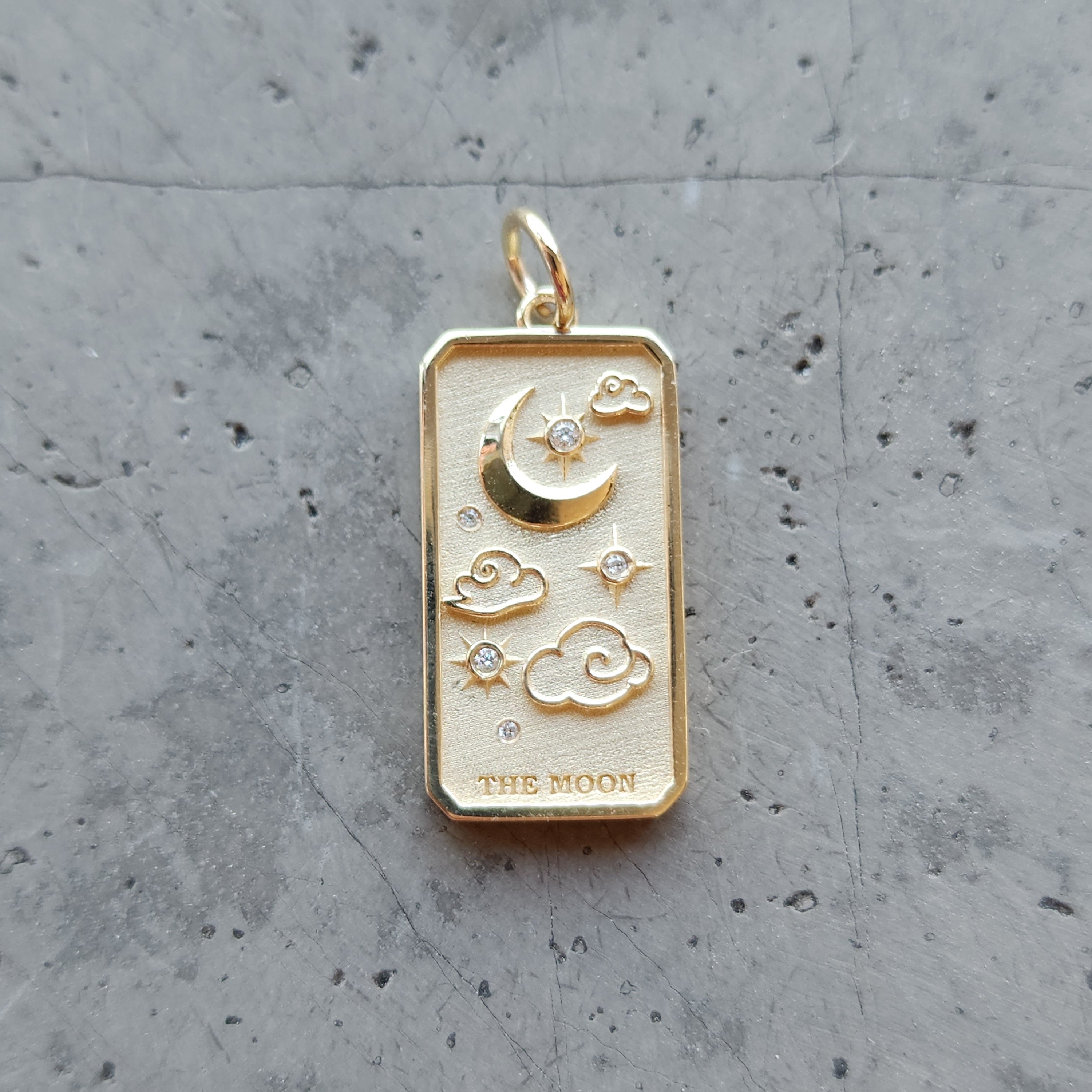 Moon Tarot Card Keychain