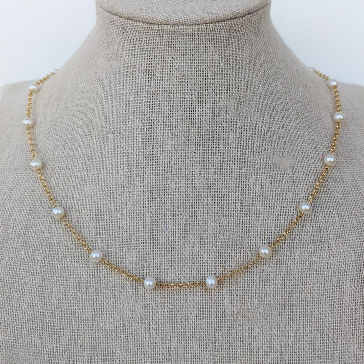 Pearl Chain Necklace – KatMojo Jewelry