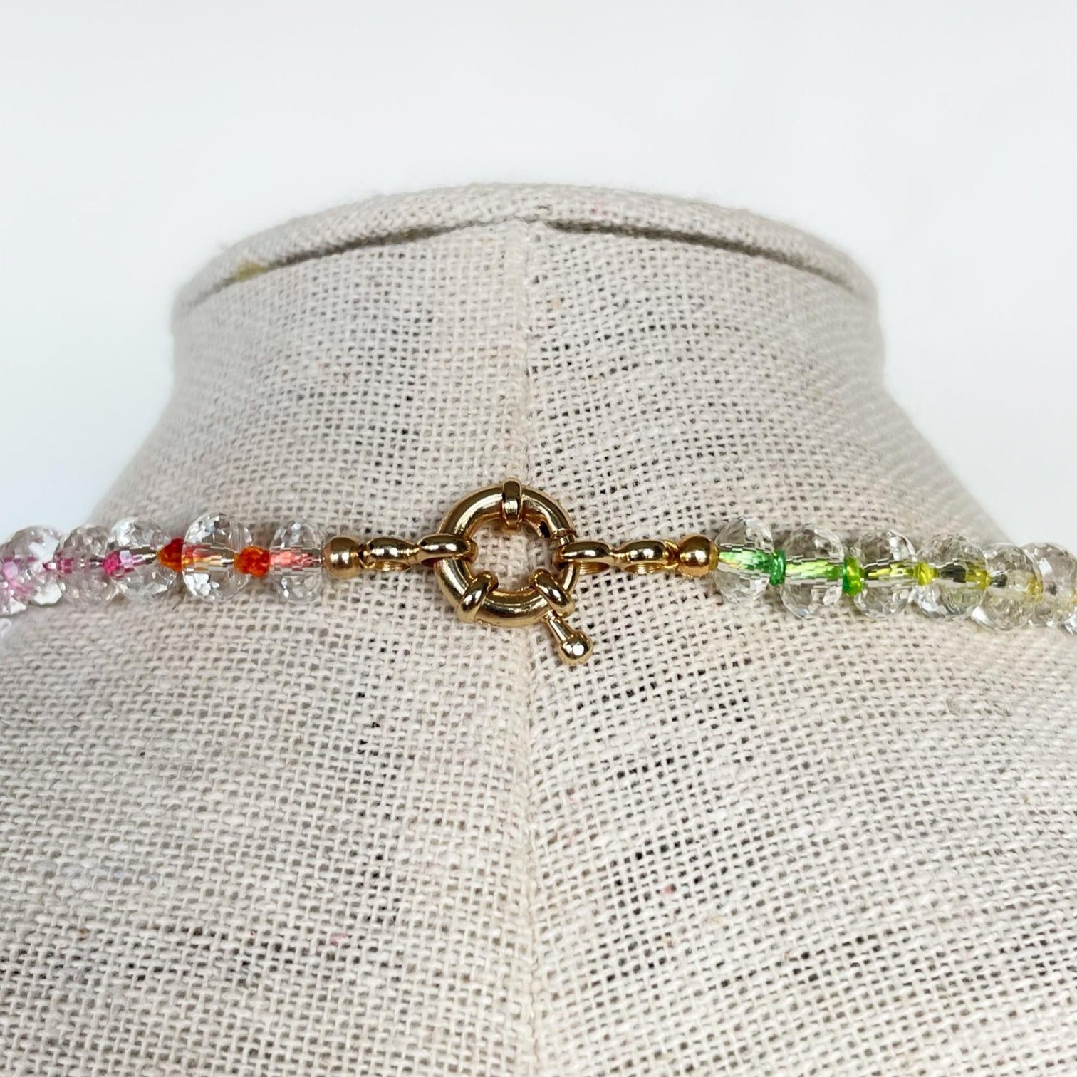 Handmade Crystal Chakras Necklace // Rainbow Necklace // Rainbow Neckl —  San José Made